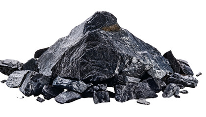 mineral pitch isolated on transparent background