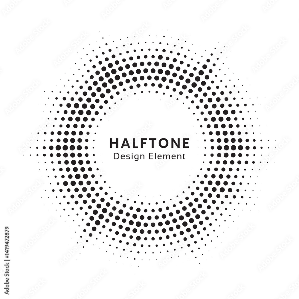 Aufkleber burst halftone light effect. glowing light burst. abstract grunge halftone dots background. vector i