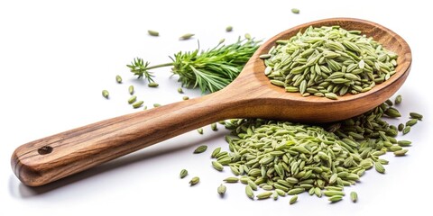 Rustic Fennel & Herb Still Life: Wooden Spoon Food Photography