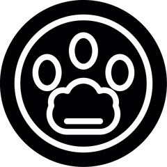 Pet-Friendly Hotel Glyph Icon