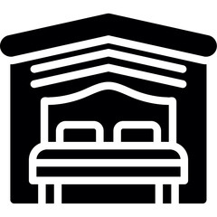 Room with View Glyph Icon