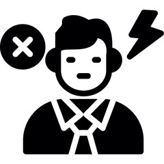 Anxiety Spiral Glyph Icon