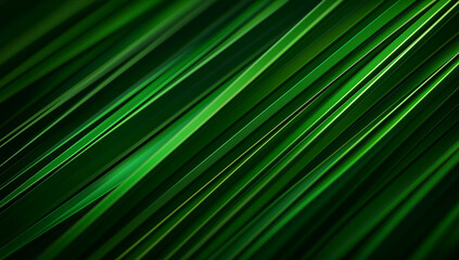 Obraz premium Lush green lines create vibrant abstract background, evoking sense of tranquility and nature. smooth gradients and dynamic angles enhance visual appeal