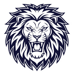 Obraz premium Roaring Lion Head Graphic (1)