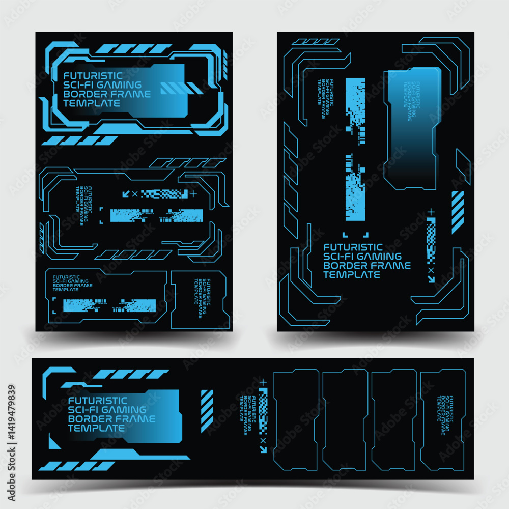 Aufkleber y2k 2000s scifi cyberpunk retro-futuristic layout template set dashboard for ux-ui application, 2d v