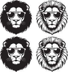lion head vector