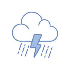Thunderstorm Vector icon