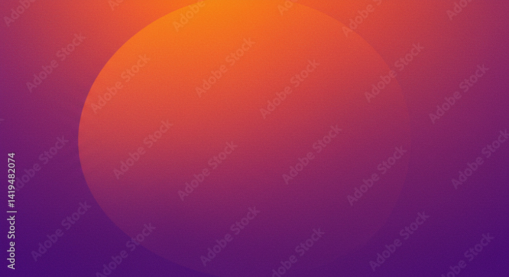 Aufkleber a vibrant gradient background featuring a blend of orange and purple with a soft circular shape on t
