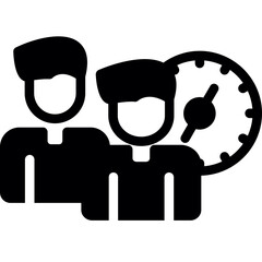 Time Management Glyph Icon