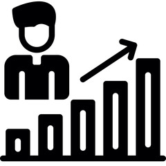 Personal Growth Glyph Icon