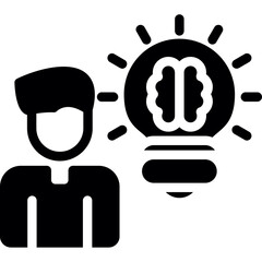 Mindset Shift Glyph Icon