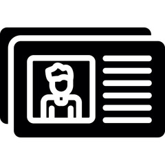 Residency Permit Glyph Icon