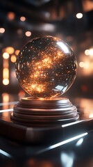 Glowing Orb, Futuristic Display