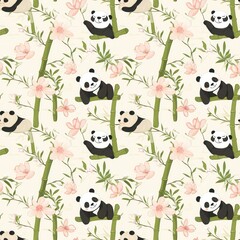 seamless pattern with flowers