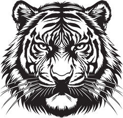 tiger head silhouette