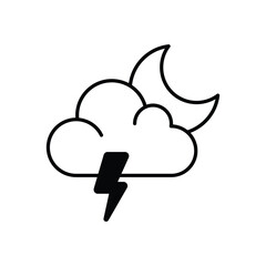 Night Lighting  Vector icon