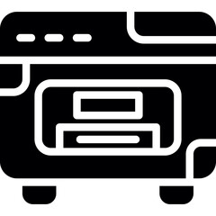 Fototapeta premium Bread Oven Glyph Icon
