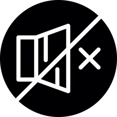 Quiet Symbol Glyph Icon