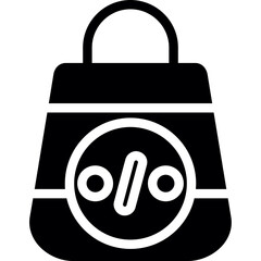 Shopping Festival Glyph Icon