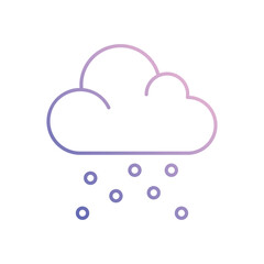 Snowing  Vector icon