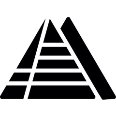 Pyramid Glyph Icon