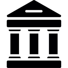 Historical Monument Glyph Icon