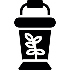 Compost Pile Glyph Icon