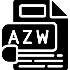 AZW Glyph Icon