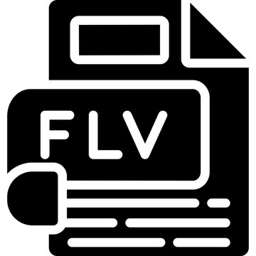 FLV Glyph Icon