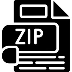 ZIP Glyph Icon