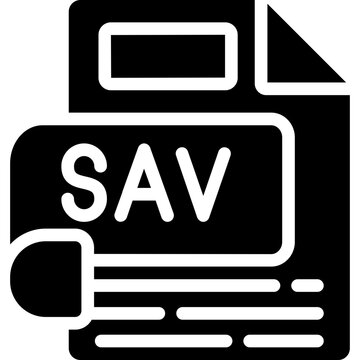 SAV Glyph Icon