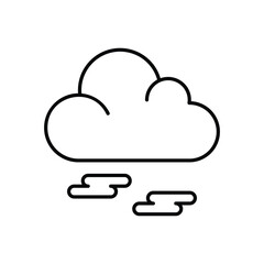 Fog Vector icon