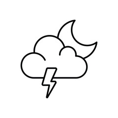 Night Lighting  Vector icon