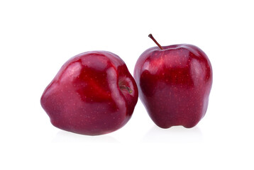 Red apple isolated on white background