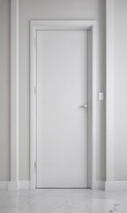 Modern white interior doors, various open/closed positions  Clean studio shot ,  object,  background,  open