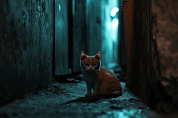 Small Cat in Alley