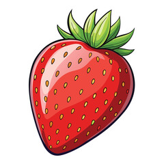 Vibrant Strawberry Illustration
