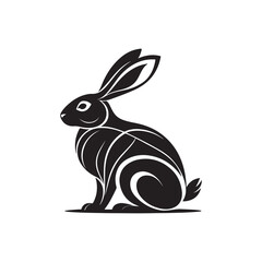 Rabbit silhouette clipart