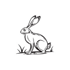 Rabbit silhouette clipart