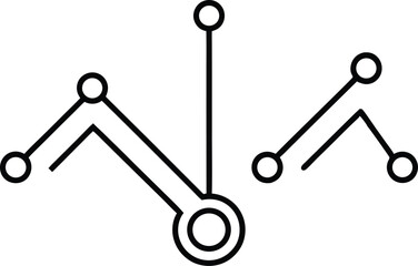 strategy line art vector icon.