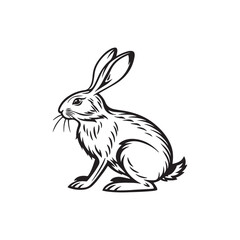 Rabbit silhouette clipart