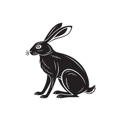 Rabbit silhouette clipart