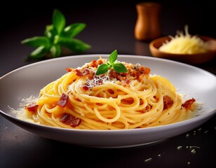 Spaghetti Carbonara &ndash; Klassisches italienisches Pastagericht