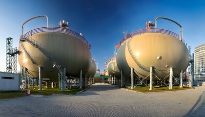 oil tank in the port