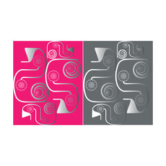 An illustration of a vectors different type of  flowers in continuous line art drawing style.