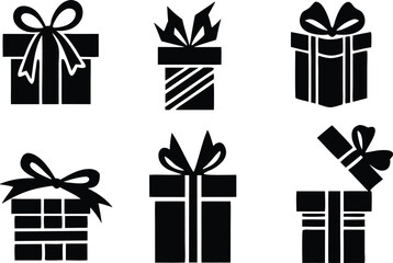 Creative Gift Box Silhouette Collection | Perfect for Festive Designs and Crafts