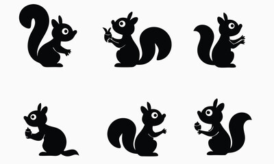 Cute Bunny Silhouette Clipart Set | Ideal for Craft, Decor, and Print Projects