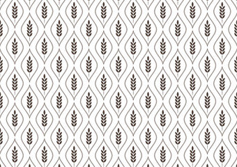 Wheat pattern wallpaper. oat symbol. free space for text. rice sign. Rice pattern wallpaper.