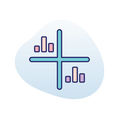 Market Fluctuation Vector icon