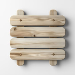 A clean, minimalist wooden pallet design perfect for various graphic projects and backgrounds.